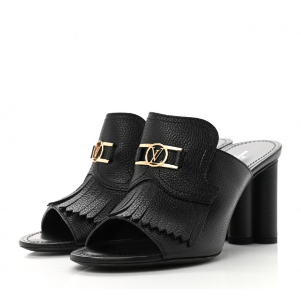 LOUIS VUITTON
Indiana Leather Mules In Black - Size 38 - Picture 7 of 7